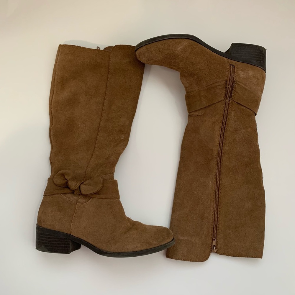 Vince Camuto brown suede boots little girls